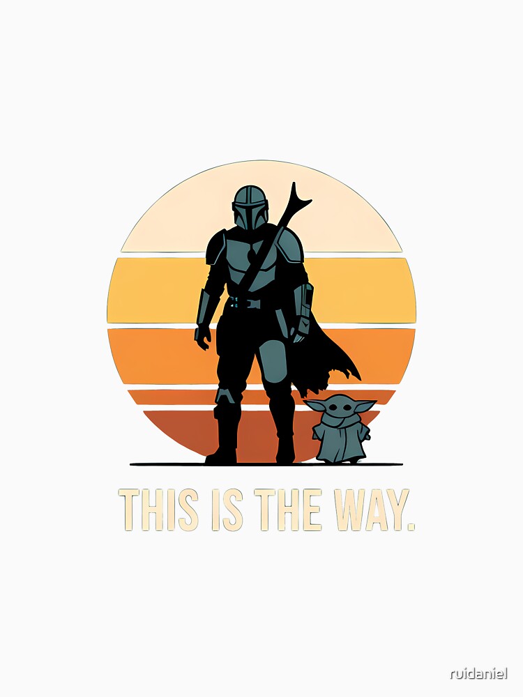 This Is The Way Retro Sunset Space Bounty Hunter by ruidaniel