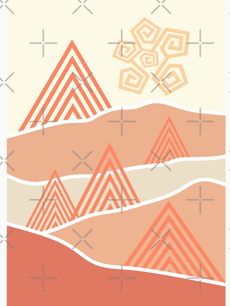 Boho landscape print by ArtInRhythm