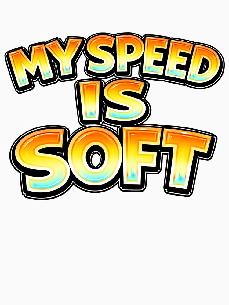 MY SPEED IS SOFT – hand drawn childlike typography by Mac Sketches