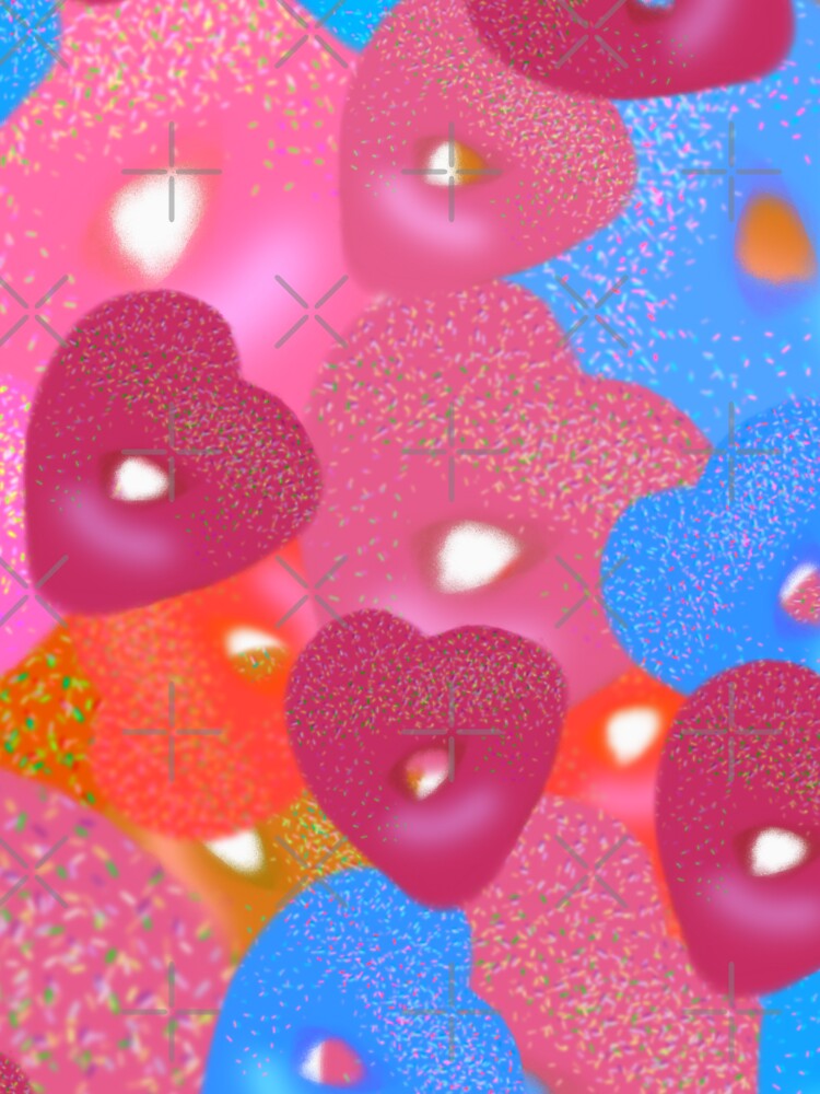 Heart Shaped Donuts - Hand drawn by Victoria Rose