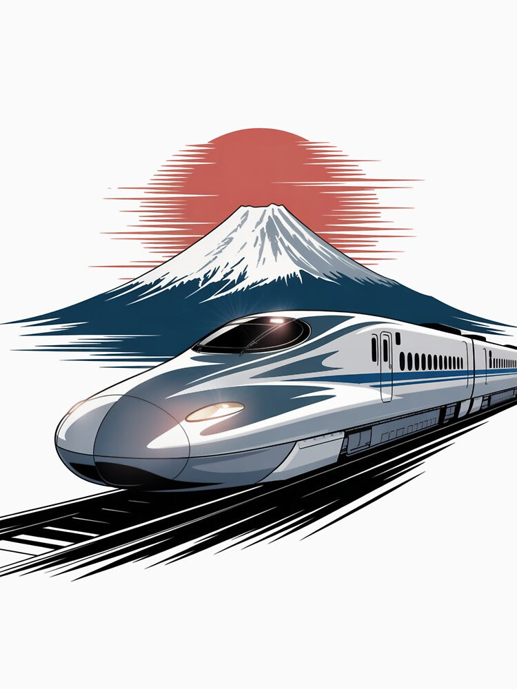 Shinkansen at Fuji – Iconic Japan Scene. by AndrewYoko