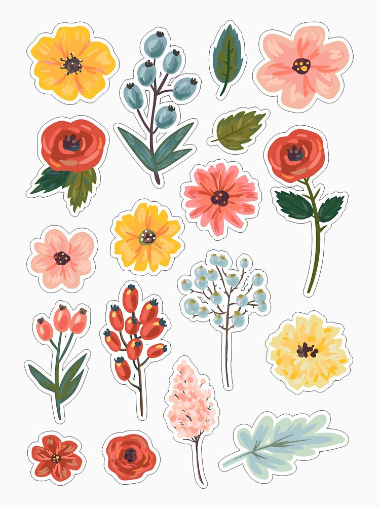 Flowers Stickers by ForsteShop