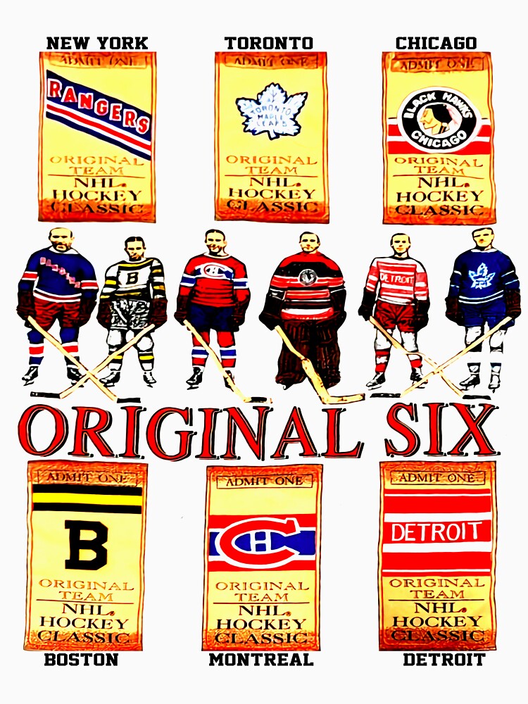 Vintage 90s NHL Original 6 Hockey by EsperasVera