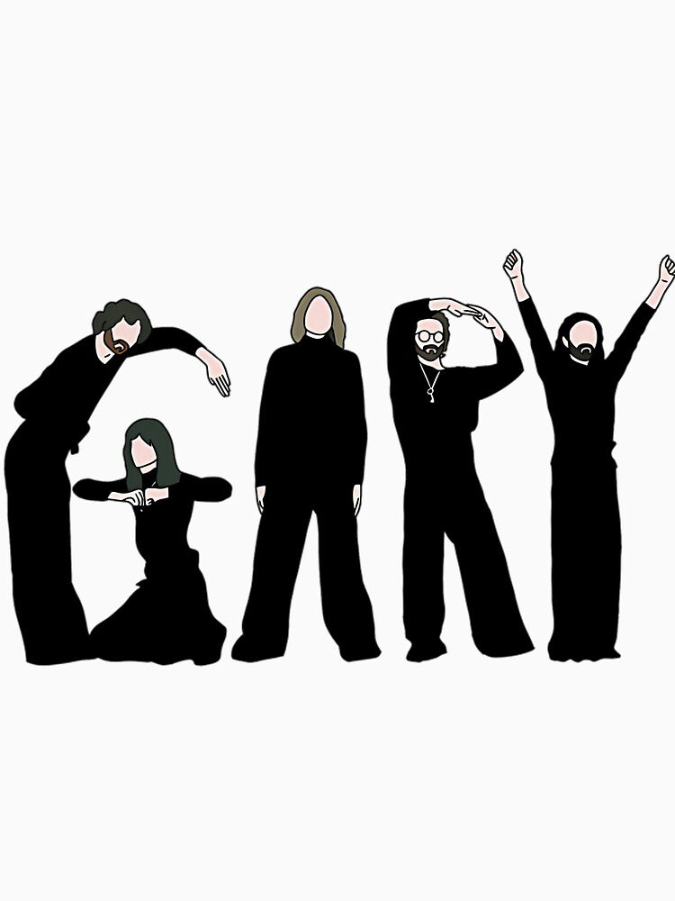 Blossoms Band - Gary Album Artwork Drawing by bocosshlushq