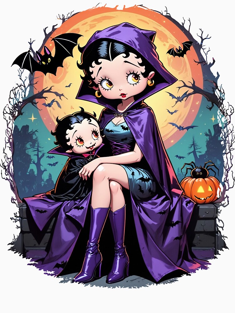 Betty Boop Vampire Halloween T-Shirt by Graphitti Squad