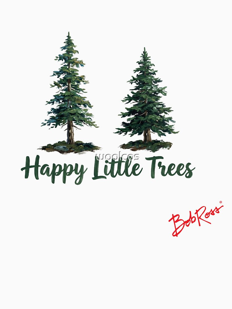 Happy Little Trees Bob Ross Fan Art by woolcos