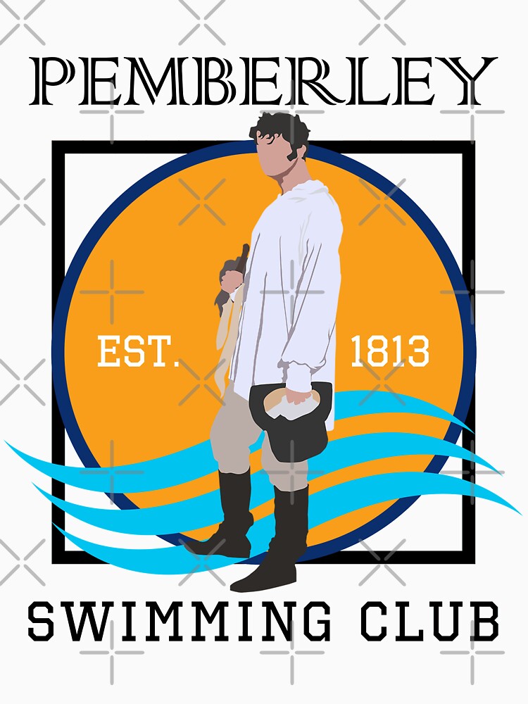 Pemberley Swimming Club Est. 1813 - Pride and Prejudice BLACK by laracxxx