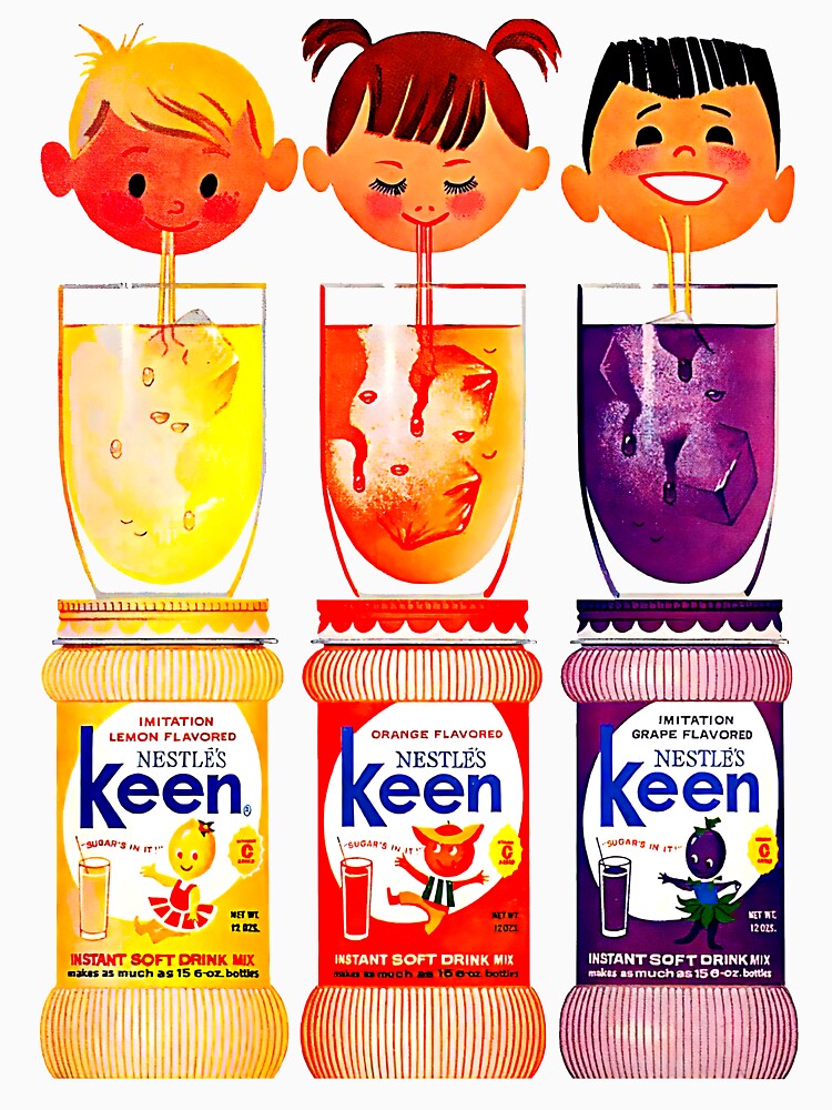 INSTANT SOFT DRINK - LEMON/ ORANGE/ GRAPE - ADVERT by ThrowbackAds