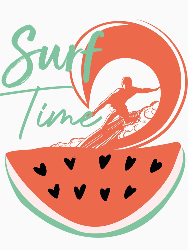 Surfer Love Watermelon Surfing Lovers by medbdj