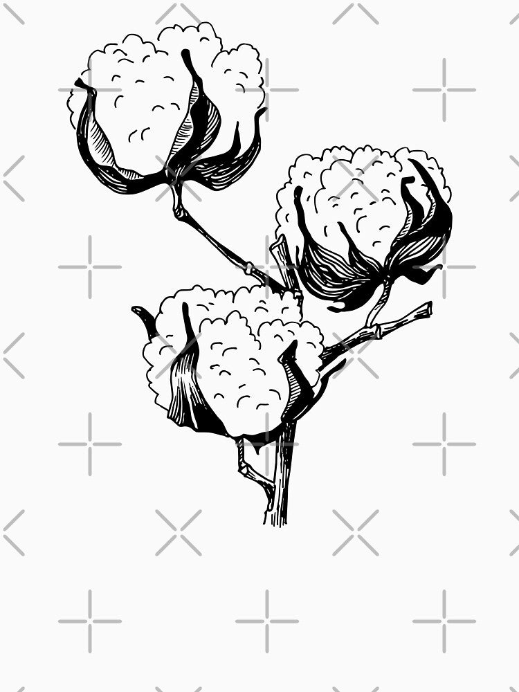 A branch of soft cotton by Ink & Silence by Loraaart