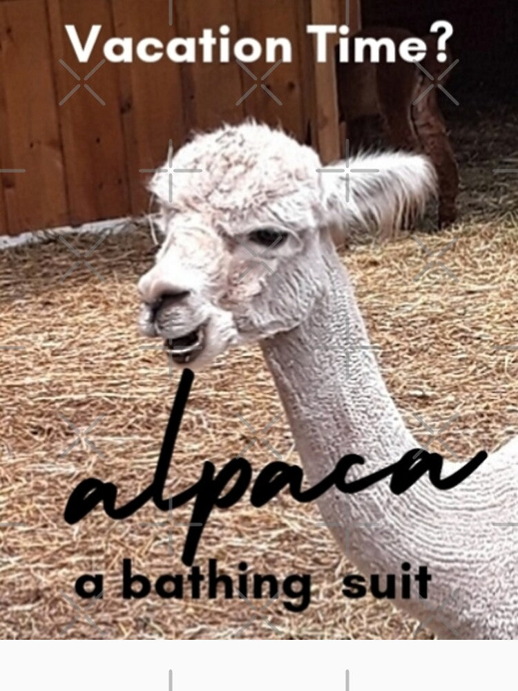 Vacation Alpaca Pun by IvaRenee