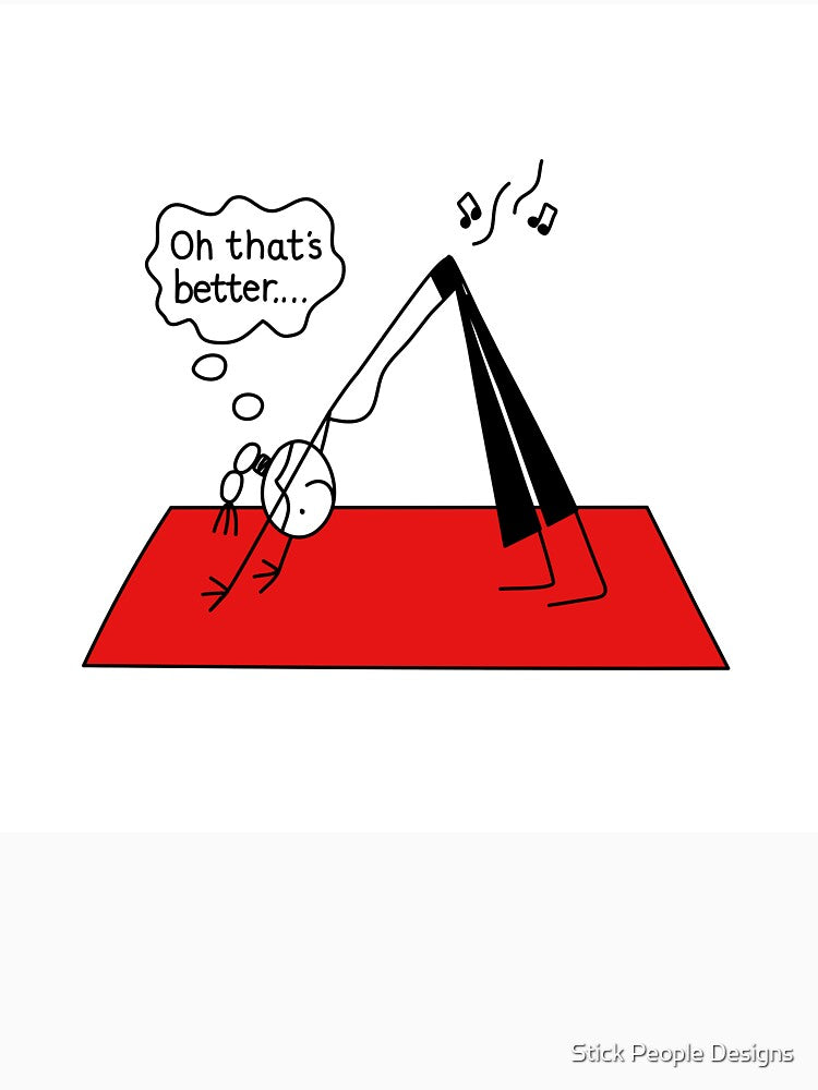 Yoga Humor Downward Dog Humor Fart Humor by Stick People Designs