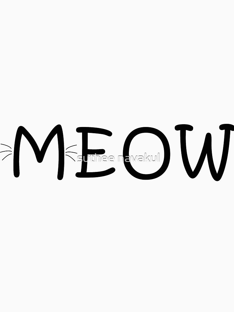 Cat Lover Tee, Meow Classic, Meow Cat Lover, Cat Lover Gift by suthee navakul