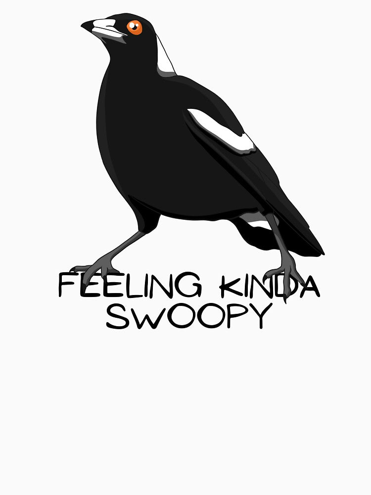 Funny Australian magpie feeling kinda swoopy by aussiemaggieluv