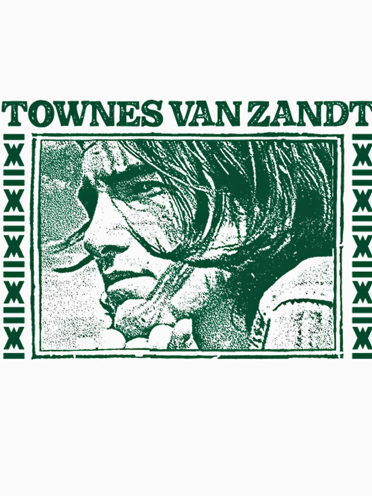Townes Van Zandt  Retro Fan Art Design by HoldenRenner