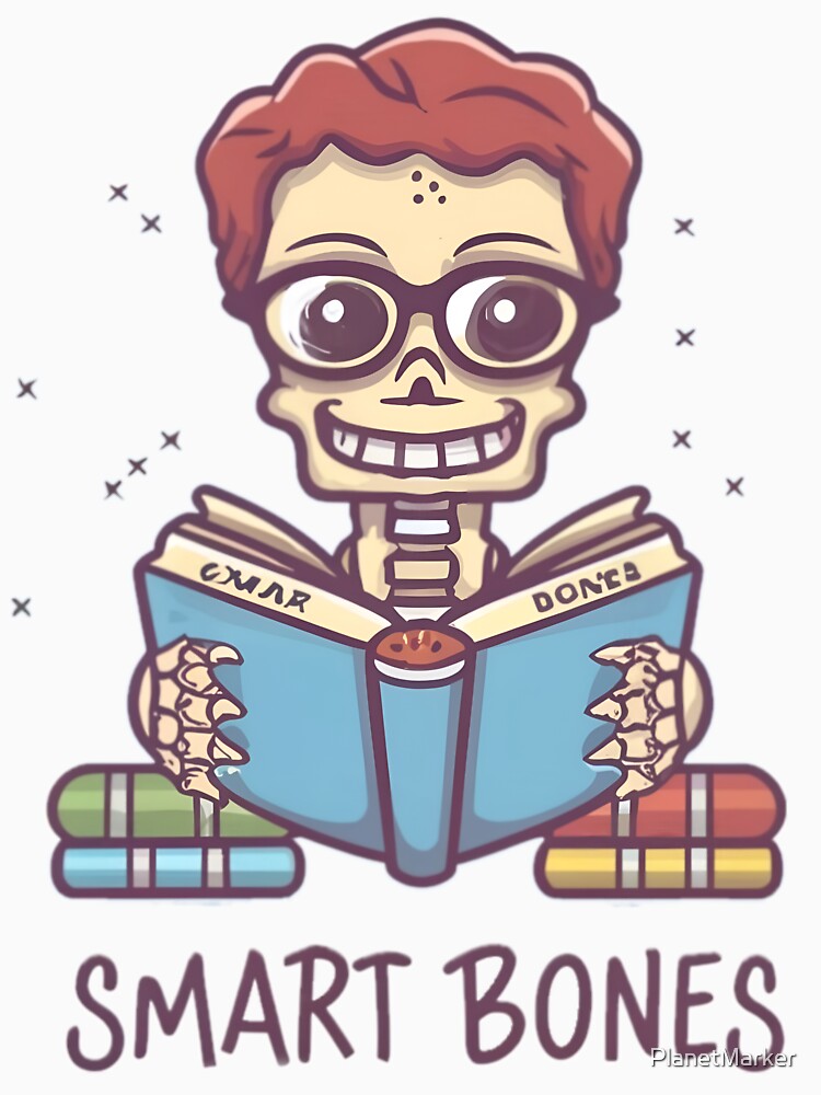 Cute Nerd Preppy Skeleton by PlanetMarker