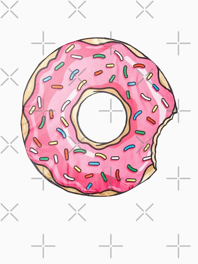 donut panic - a drawn donut - coffee -  donuts - gift for girlfriend -  gift for boyfriend - funny donut sayings by amartis