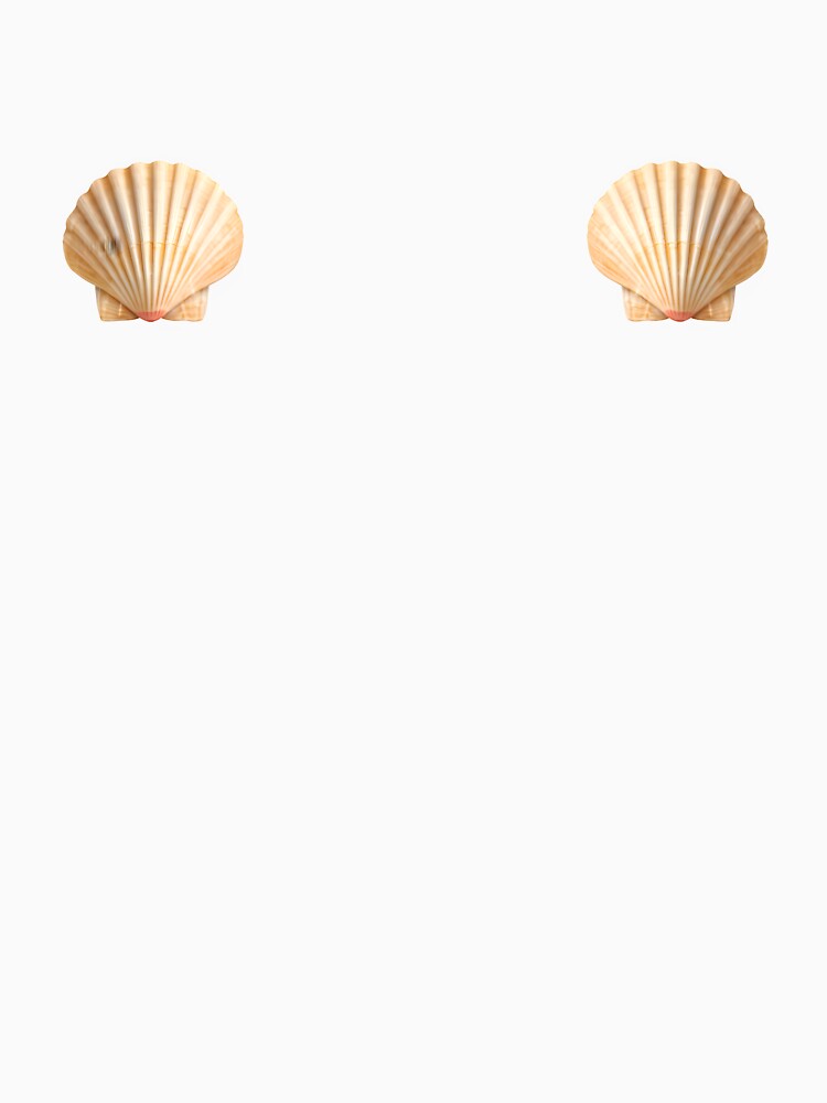 Clam Shell Everyday Coastal Minimal Tee by WhoopWhoopCo