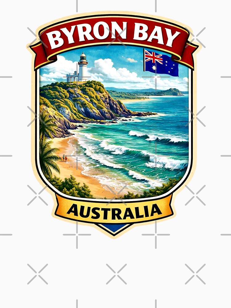 Byron Bay, Australia - Coastal Surf by Myra365Art