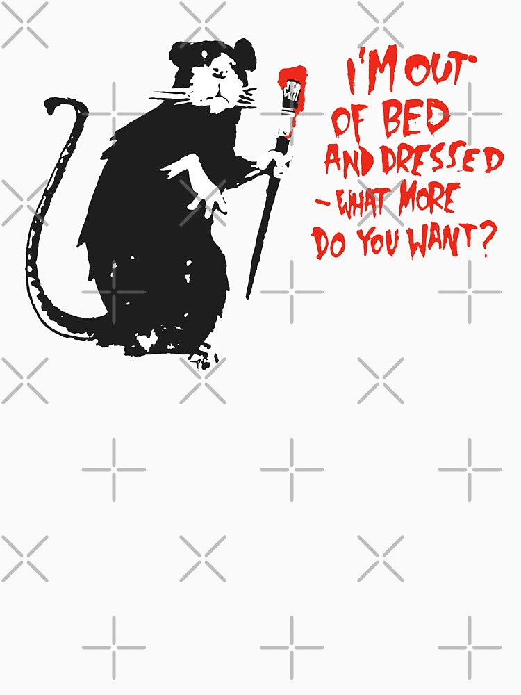 Out Of Bed Rat - Banksy by Teecha