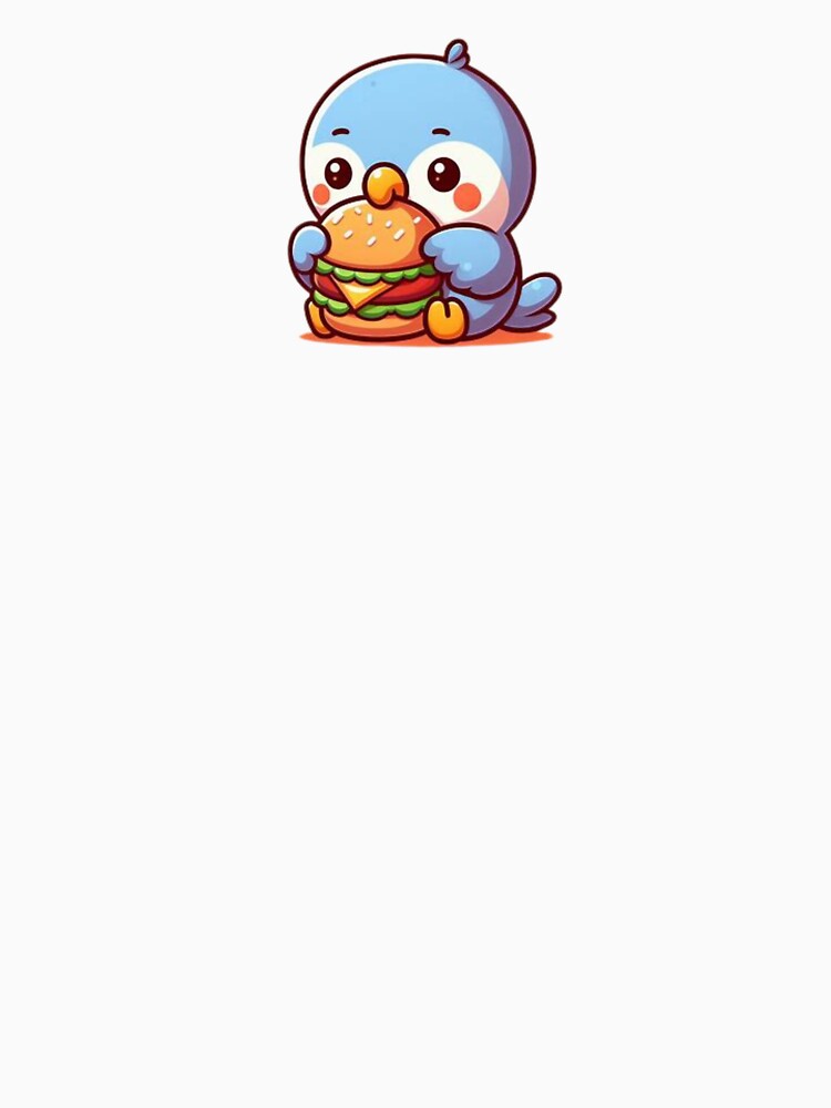 parrot eating burger by Eternalski