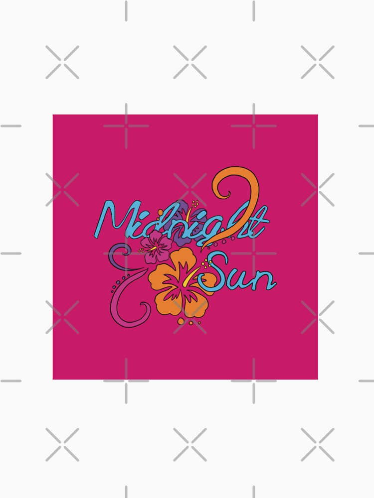 Midnight Sun Summer Aesthetic – Y2K Pop Vibrant Design | Zara Larsson Inspired Sticker, T-Shirt & Poster by CoverCulture