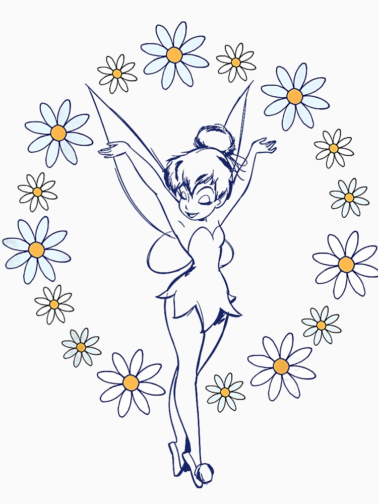 Tinker Bell Spring Floral Circle by jehllutkes