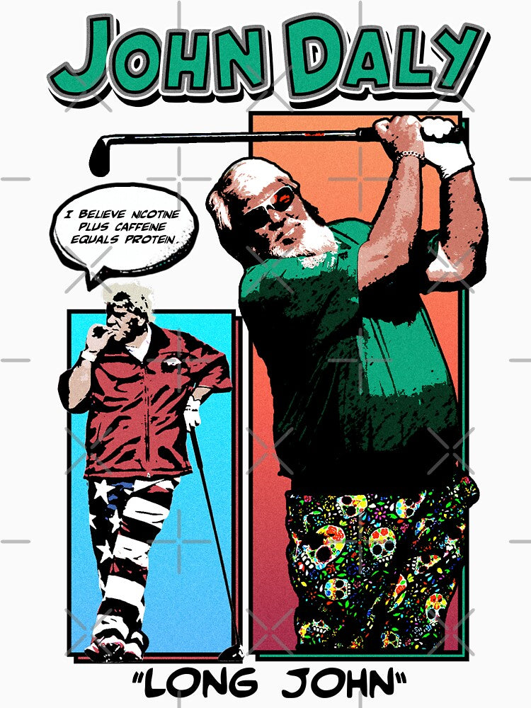Vintage John Daly Golfing Design by MuellersMelange