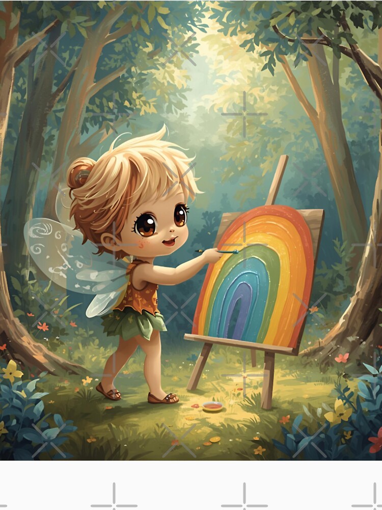 Happy tree spirit with rainbow picture by SimonsDesignArt