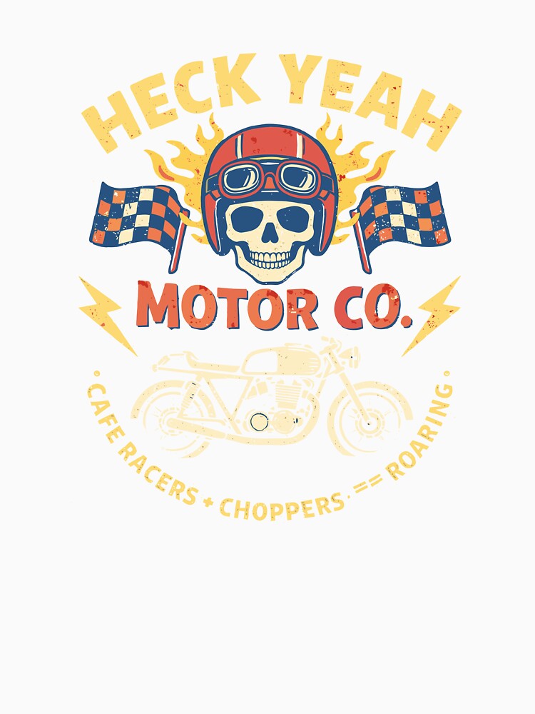 Motorcycle Cafe Racer T-Shirt by Matinez Pink