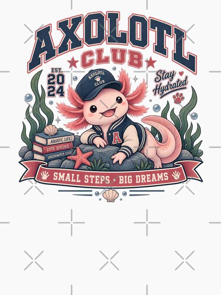 Axolotl Club – Collegiate Varsity Capybara T-Shirt by AnteesocialTees