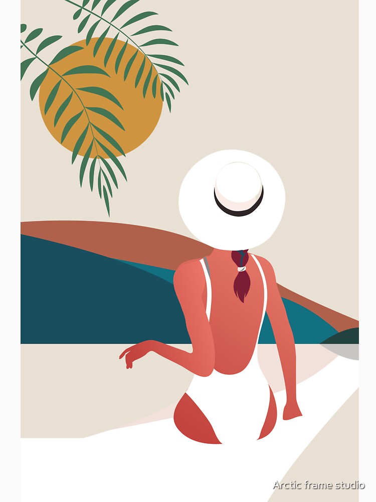 Boho woman poster by Arctic frame studio