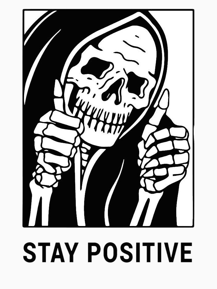 Stay Positive , Reaper , Waterproof, Hydro Flask by ng0nanthit