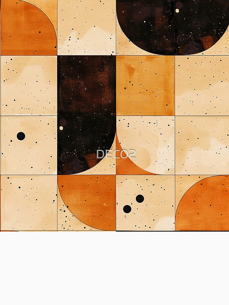 Boho Earthtones, Neutral, And Sand Hues Geometric Abstract by DEC02