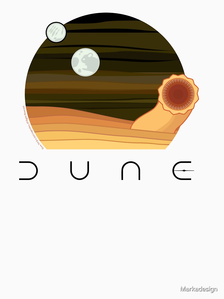 Dune Desert Night and Sandworm by Markadesign