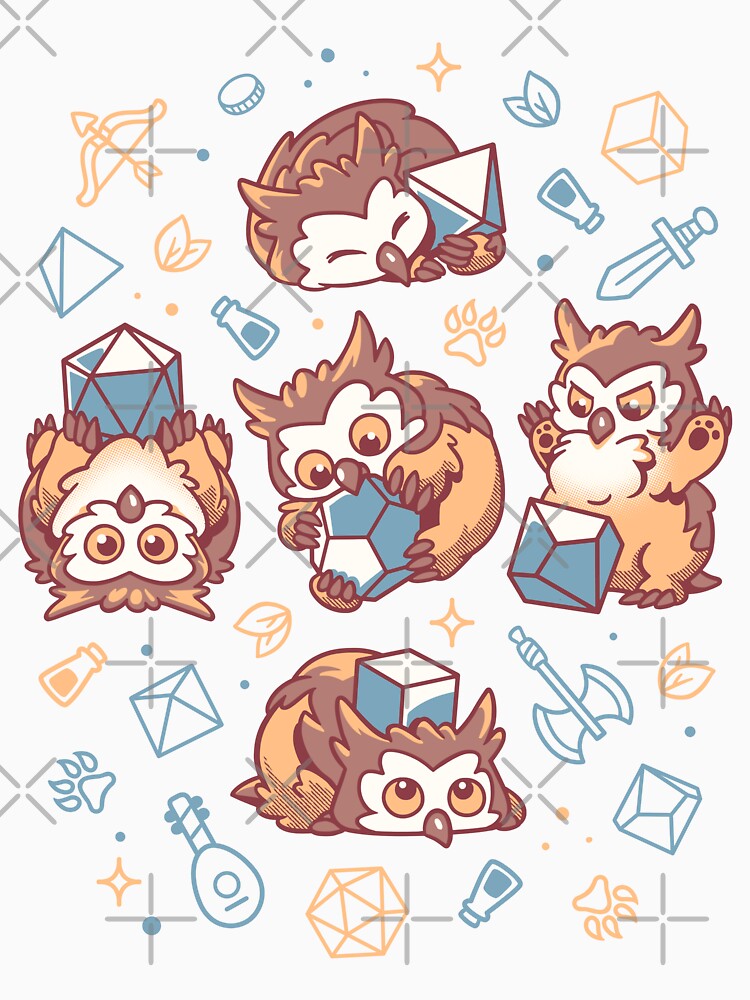 Cute Owl Beast Dice by Snouleaf