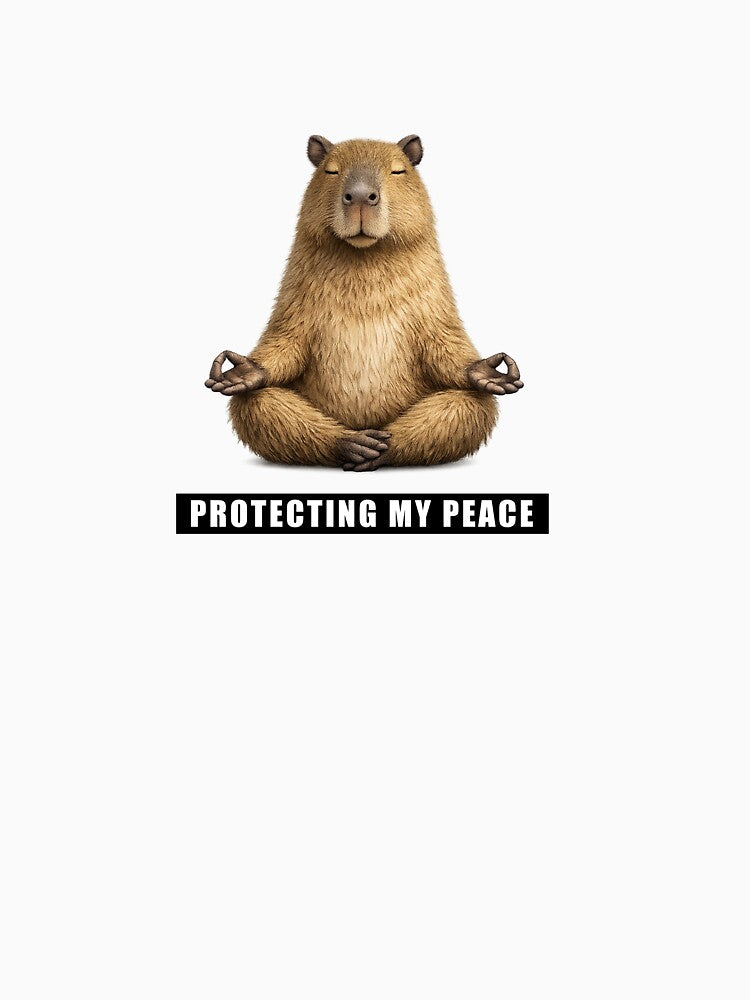 Protecting My Peace Capybara Shirt by AggyCreatif