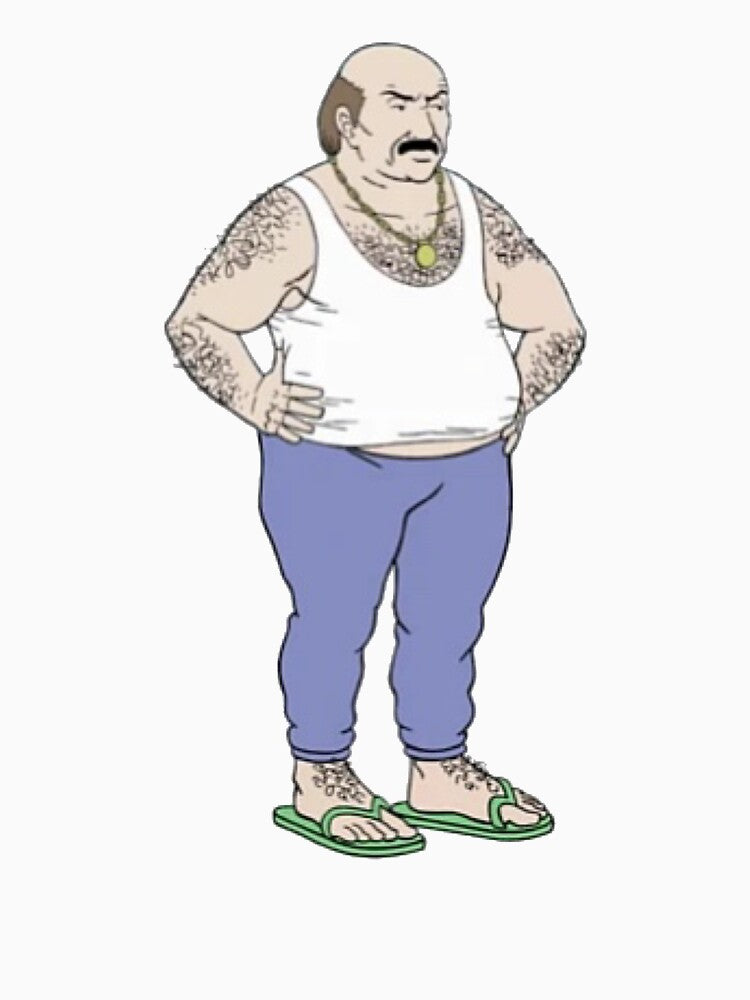 Aqua teen hunger force Carl angry wearing sandals by Gastrox