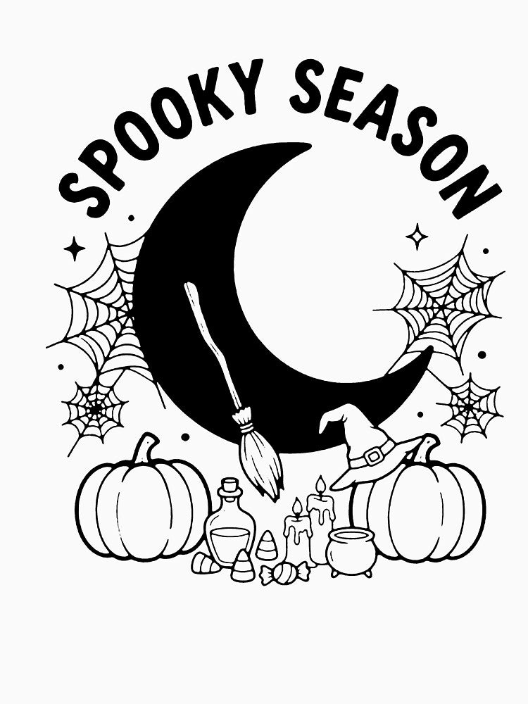 Spooky Season Shirt, Retro Graphic Tee, Minimalist Fall by kennedy-brook