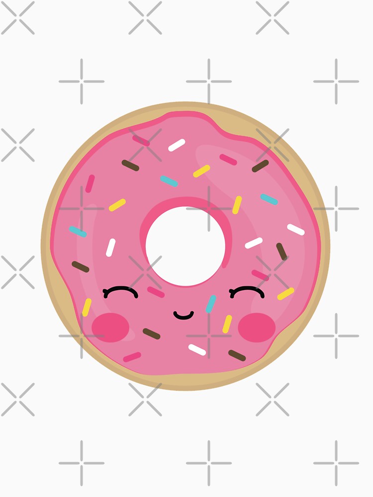 pink donut kawaii, donuts, kawaii donuts by Terevela
