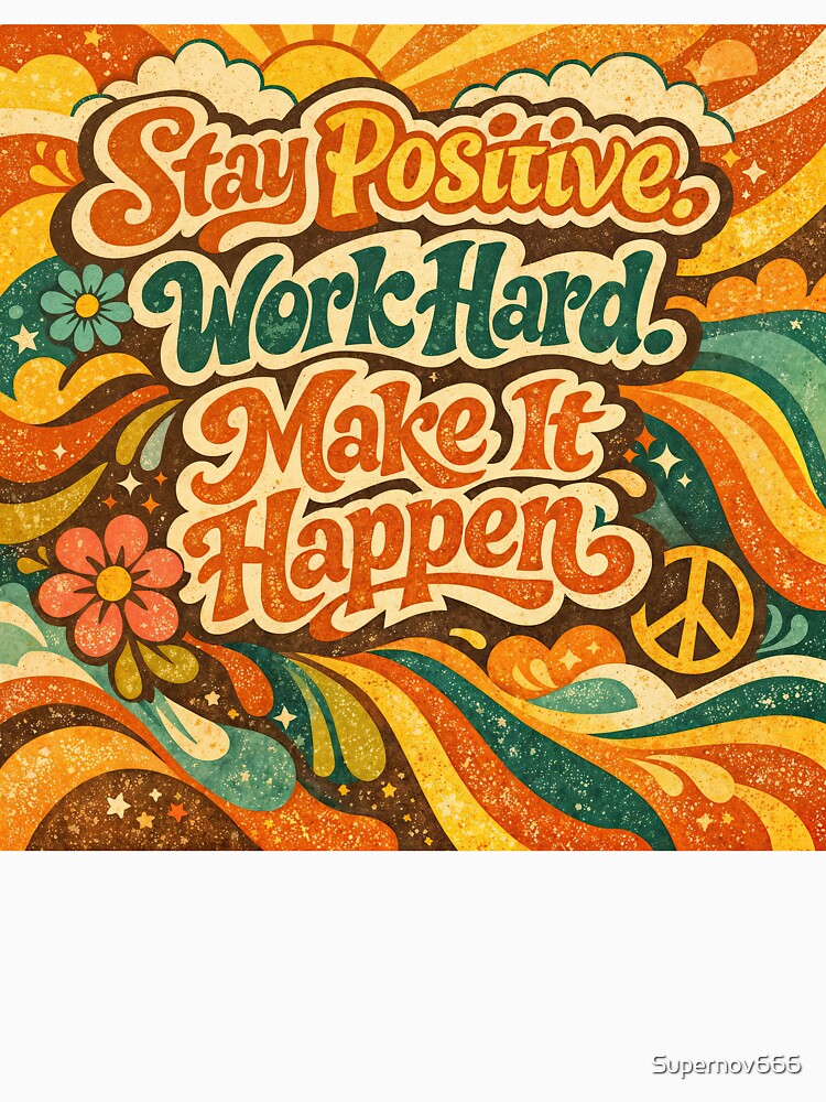 Inspire and Thrive: Retro Vibes for a Positive Mindset by ForeverPrintsOK