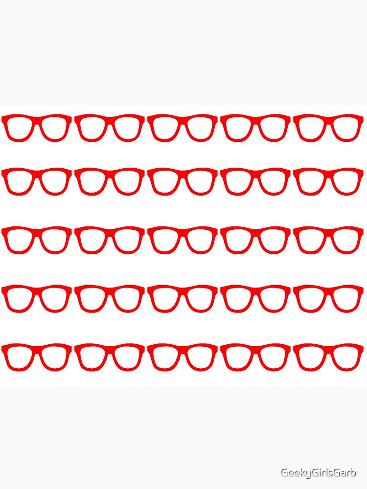Red Nerd Glasses by GeekyGirlsGarb