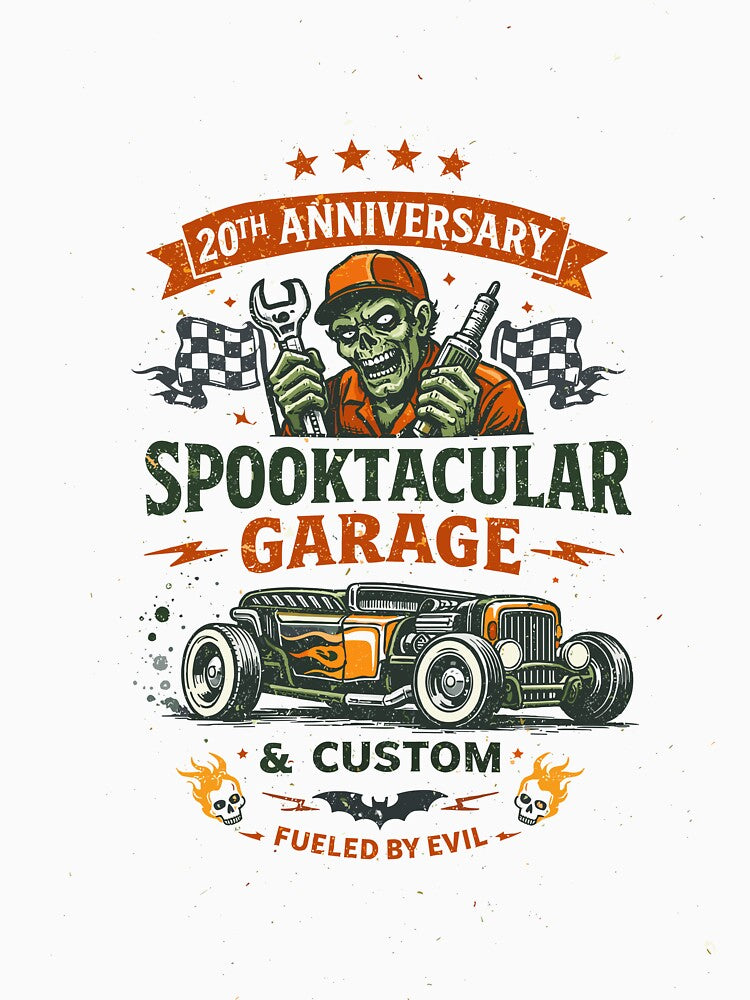 Spooktacular Garage Custom T-Shirt by Matinez Pink