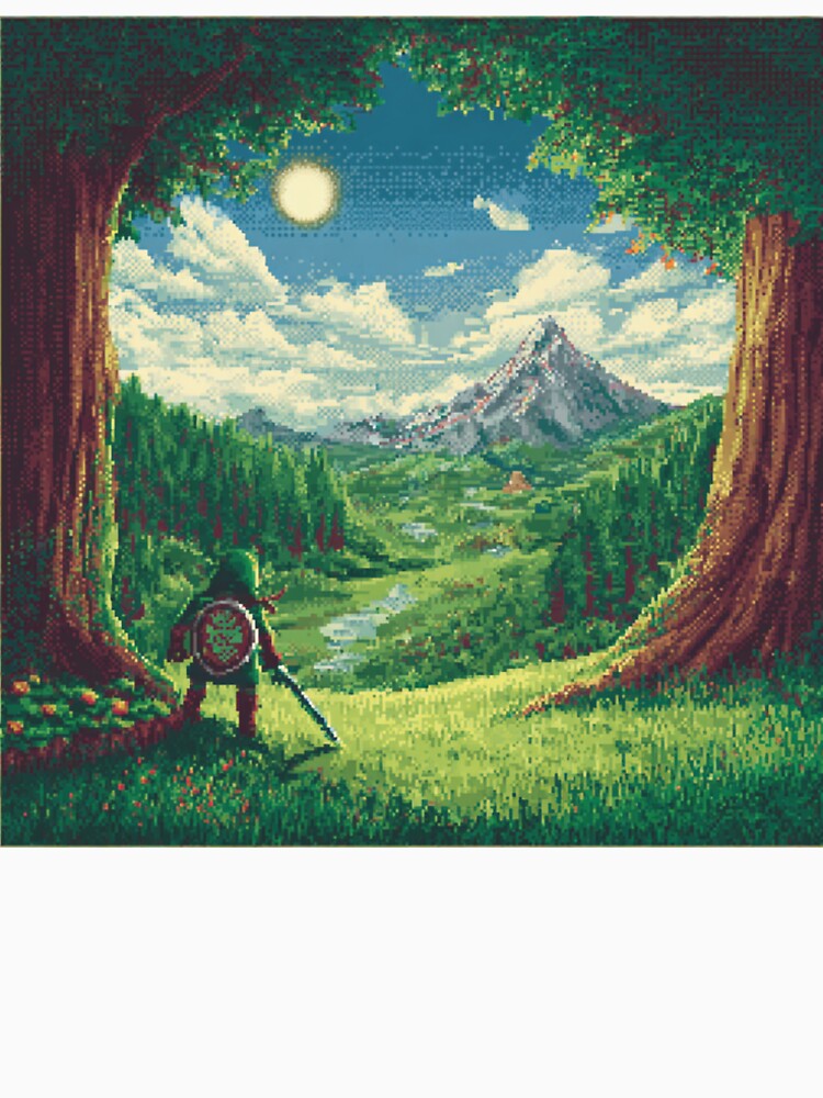 Pixel Hero’s Quest – Retro Fantasy Adventure Artwork by Pixel8Prints