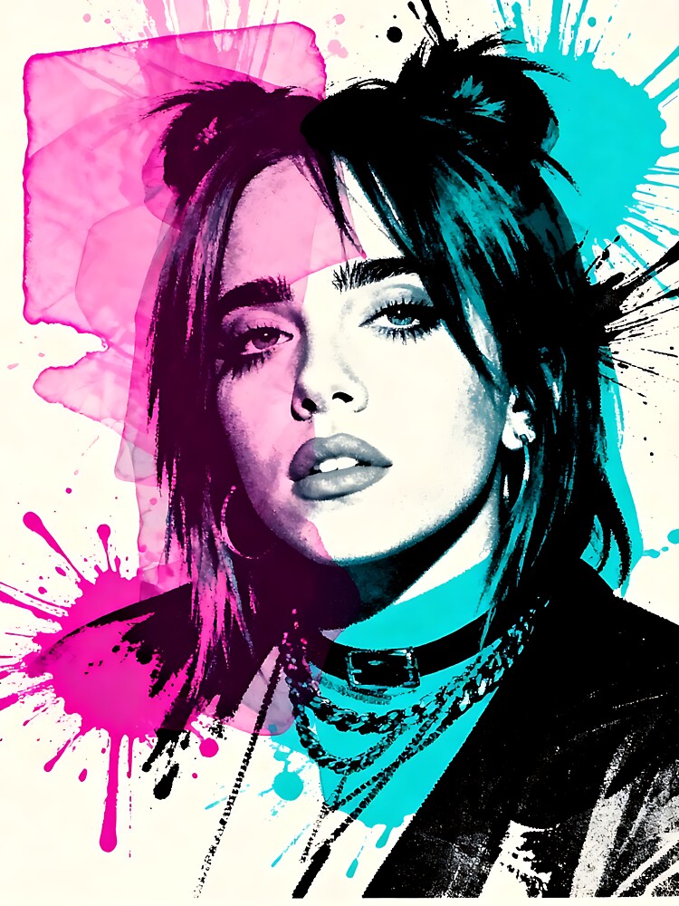 Billie Eilish Pop Art Splash by iwzzuel