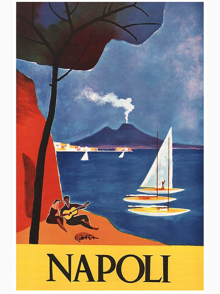 Napoli,Naples, Italy Vintage Travel Poster by vintagevivian