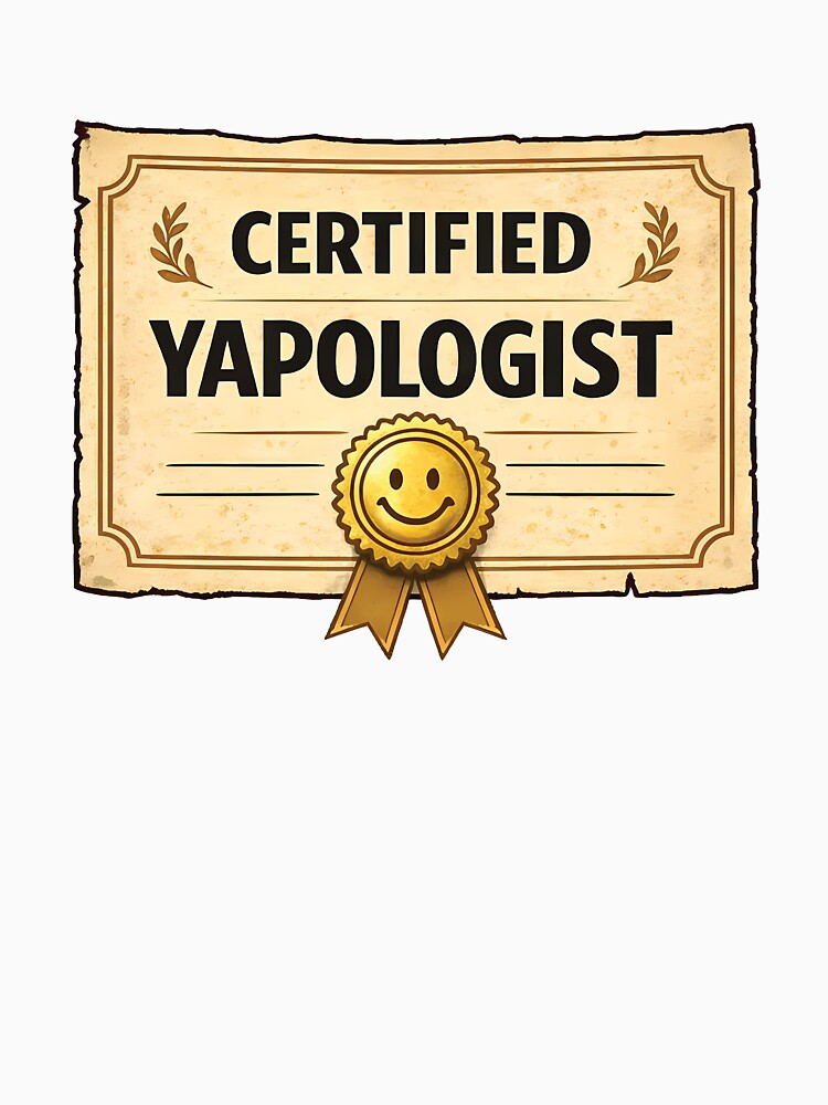Certified Yapologist – Bold Yapping Statement Meme by NoNoNomad
