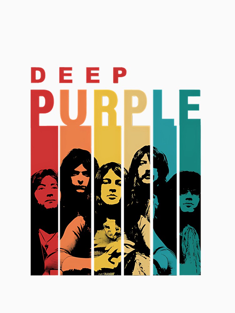 Deep Purple Vintage Band Poster by KhayalSaezo