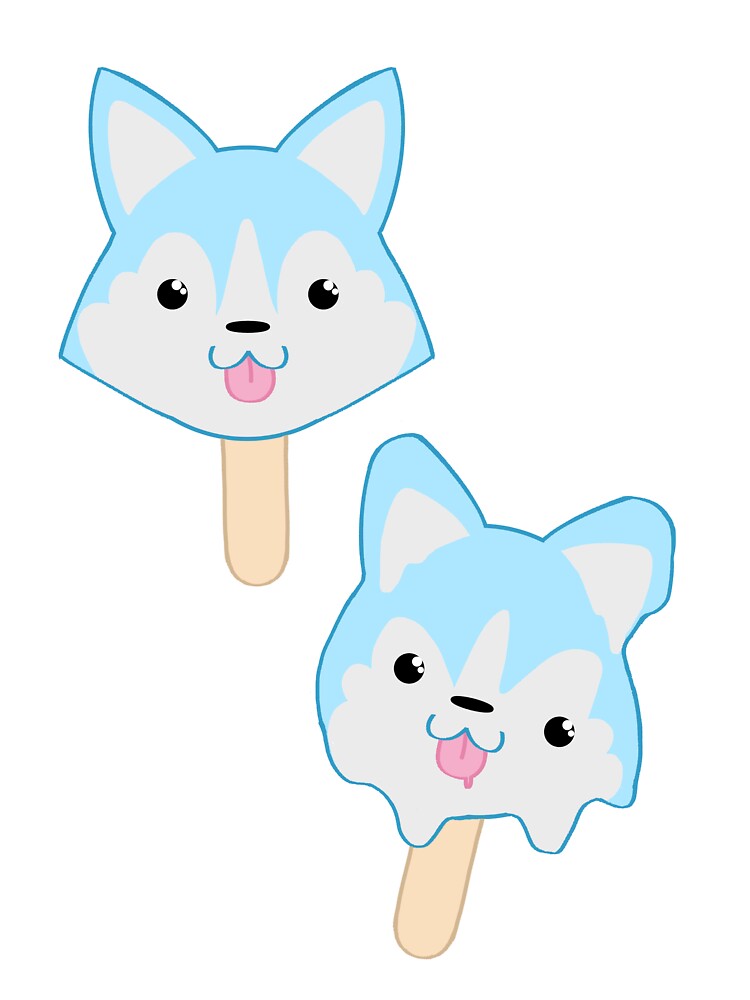 Melty Husky Ice Cream pops by iEatGlowstix