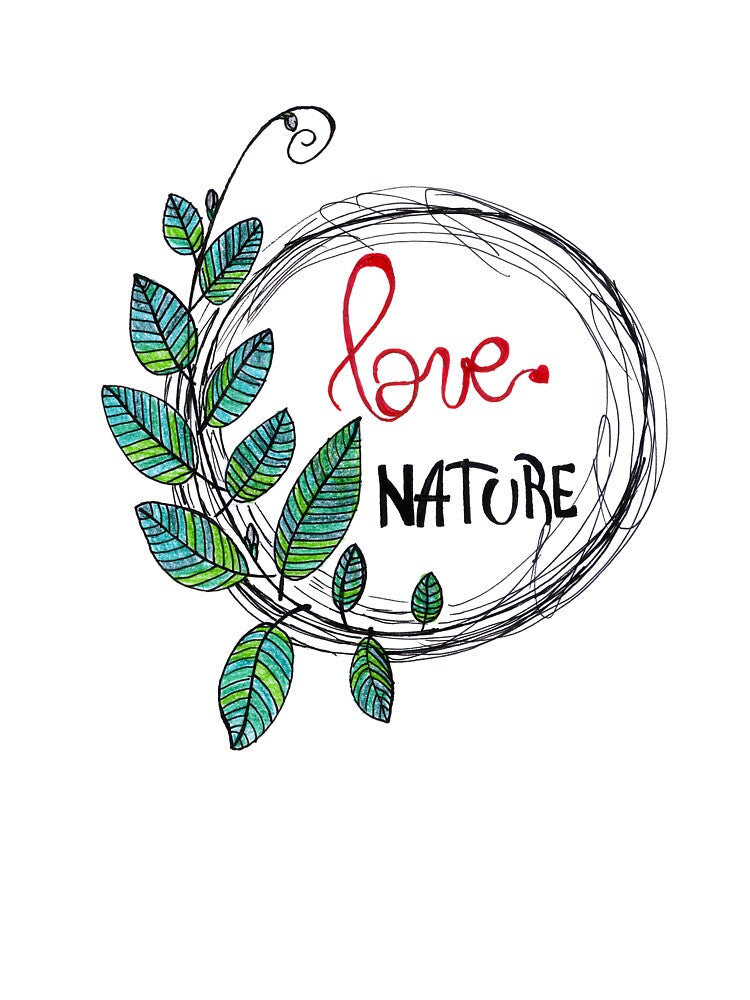 Love Nature Floral Art Design Save The Planet Earth by HighArtDesigns